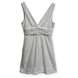 Vintage Y2K Forever 21 Babydoll Eyelet Mini Dress